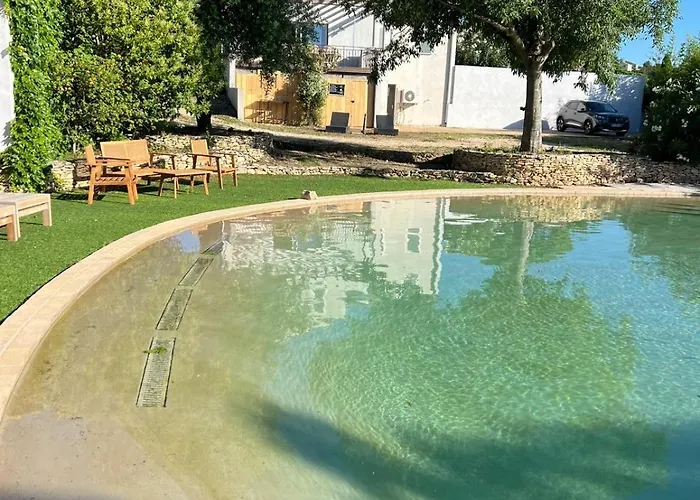 Villa 6 Pers Uzes Piscine Lagon Et Vue Garrigue Saint-Maximin